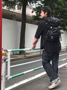 「STUDIOUS SELECT(STUDIOUS SELECT)」｜「アイテム（スニーカー）」を使った、tds_abyさん（メンズ・170cm）の夏コーディネート