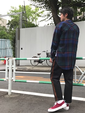 「SLACK FOOTWEAR（スラックフットウェア）のアイテム」を使った、tds_abyさん（メンズ・170cm）の夏コーディネート