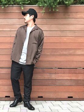 「STUDIOUS SELECT(STUDIOUS SELECT)」｜「アイテム（スラックス）」を使った、tds_abyさん（メンズ・170cm）の秋コーディネート