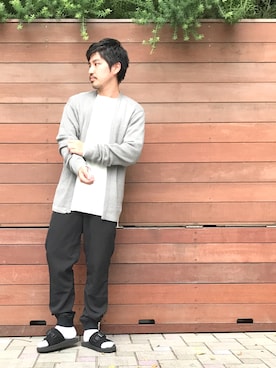 「STUDIOUS SELECT(STUDIOUS SELECT)」｜「アイテム（サンダル）」を使った、tds_abyさん（メンズ・170cm）の秋コーディネート