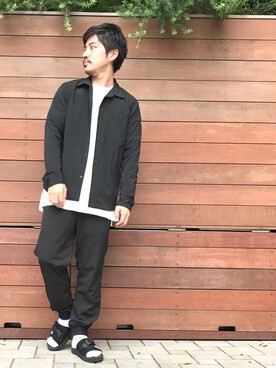 「STUDIOUS SELECT(STUDIOUS SELECT)」｜「アイテム（サンダル）」を使った、tds_abyさん（メンズ・170cm）の秋コーディネート