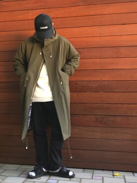 「STUDIOUS SELECT(STUDIOUS SELECT)」｜「アイテム（モッズコート）」を使った、tds_abyさん（メンズ・170cm）の秋コーディネート