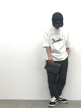 「BLACK&BLUE（ブラックアンドブルー）のアイテム（パンツ）」を使った、tds_abyさん（メンズ・170cm）の春コーディネート