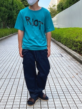 「suicoke（スイコック）のアイテム」を使った、tds_abyさん（メンズ・170cm）の夏コーディネート