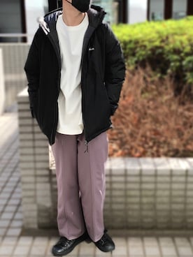 「アイテム（テーラードジャケット、ピンク系）」を使った、tds_abyさん（メンズ・170cm）の秋コーディネート