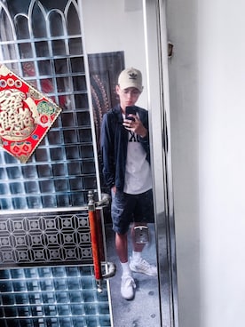 「adidas Originals（アディダスオリジナルス）のアイテム（キャップ）」を使った、Xianさん（メンズ・174cm）の夏コーディネート