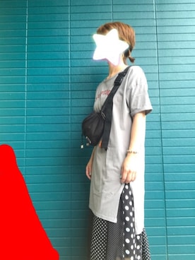 「MTV（エムティーヴィー）のアイテム」を使った、MACHiCOさん（レディース・153cm）の夏コーディネート