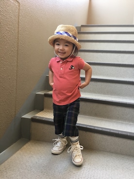 「READY MADES（レディーメイド）のアイテム」を使った、MAYさん（キッズ・90cm）の春コーディネート