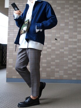 「Dr. Martens（ドクターマーチン）の［UNISEX/ユニセックス］Dr.Martens ドクターマーチン 3EYE GIBSON 1461 MONO 3ホール ギブソン シューズ（ドレスシューズ）」を使った、KOUHEIさん（メンズ・170cm）の春コーディネート