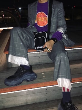 「fob PARIS（フォブパリス）のアイテム」を使った、Ko🤗さん（メンズ・164cm）の秋コーディネート