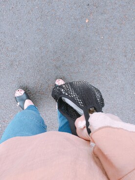 「mystic（ミスティック）のアイテム（その他トップス、オレンジ系）」を使った、eiさん（レディース・163cm）の秋コーディネート