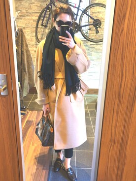 「chuu（チュー）のアイテム（ジャケット/アウター）」を使った、あやち選手さん（レディース・169cm）の冬コーディネート