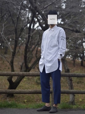 「soe（ソーイ）のアイテム（シャツ/ブラウス）」を使った、saItoさん（メンズ・180cm）の春コーディネート