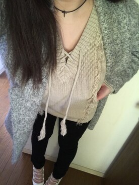 「BACKS（バックス）のアイテム（シューズ）」を使った、ゆうきむさん（レディース・166cm）の春コーディネート