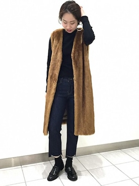 「LUC DNM （ラックデニム）のアイテム」を使った、JOURNAL STANDARD relume　EXPOCITY店さん（レディース・162cm）の秋コーディネート
