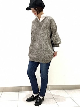 「BASERANGE（ベースレンジ）のアイテム」を使った、JOURNAL STANDARD relume　EXPOCITY店さん（レディース・162cm）の秋コーディネート