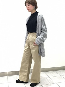「MASTER&Co（マスターアンドコー）のアイテム（パンツ）」を使った、JOURNAL STANDARD relume　EXPOCITY店さん（レディース・163cm）の冬コーディネート