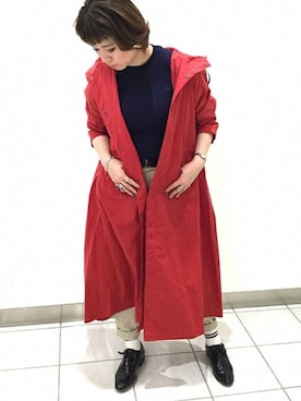 「JOURNAL STANDARD relume（ジャーナルスタンダード　レリューム）のアイテム（モッズコート）」を使った、JOURNAL STANDARD relume　EXPOCITY店さん（レディース・163cm）の春コーディネート