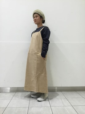 「BASERANGE（ベースレンジ）のアイテム（ワンピース/ドレス）」を使った、JOURNAL STANDARD relume　EXPOCITY店さん（レディース・160cm）の秋コーディネート