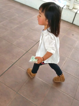 「スキップランド（スキップランド）のアイテム」を使った、MikAnさん（キッズ・90cm）の春コーディネート