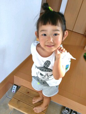 MikAnさん（キッズ・90cm）の夏コーディネート