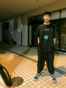 「my beautiful landlet（マイビューティフルランドレット）のアイテム（スラックス）」を使った、こっささん（メンズ・173cm）の夏コーディネート