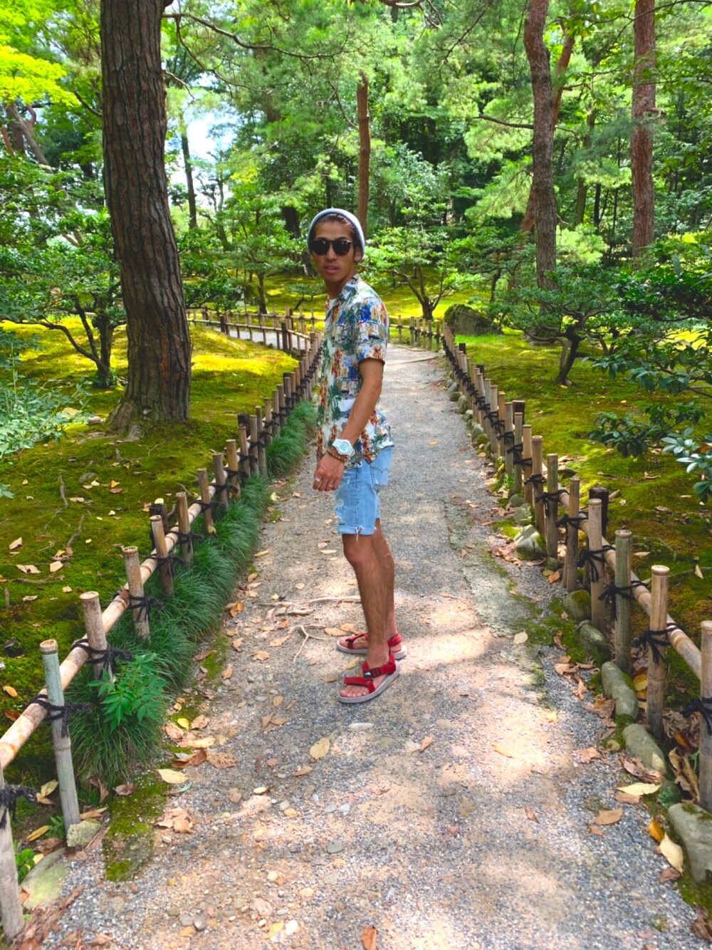 「石川県、兼六園、おしゃれさんと繋がりたい、低身長コーデ、167㎝」｜「ZARAのアイテム（シャツ/ブラウス、その他）」を使った、Hiromuさん（メンズ・168cm）の夏コーディネートの1枚目の写真
