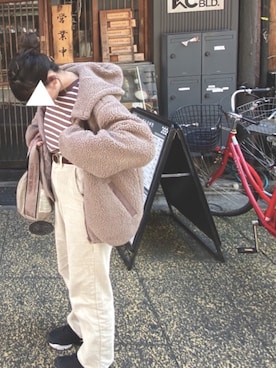 「apres jour（アプレジュール）のアイテム（ブルゾン）」を使った、YUPI(相互)さん（レディース・157cm）の春コーディネート