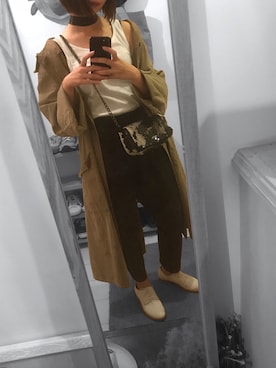 「ARTS & SCIENCE（アーツアンドサイエンス）のアイテム（パンツ）」を使った、AMA.さん（レディース・151cm）の秋コーディネート