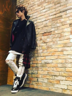kazu.rock.001さん（メンズ・172cm）の冬コーディネート