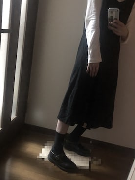 「Y's（ワイズ）のアイテム（ワンピース/ドレス）」を使った、mさん（レディース・157cm）の秋コーディネート