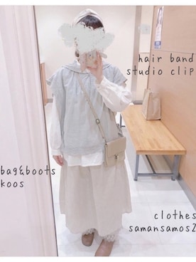 「KOOS（コース）のアイテム」を使った、haru061623さん（レディース・154cm）の春コーディネート