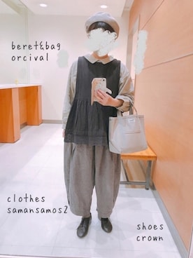 「orcival」｜「アイテム（ハンチング/ベレー帽）」を使った、haru061623さん（レディース・154cm）の春コーディネート