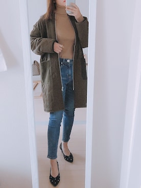 「キルティングコート」｜Miiさん（レディース・161cm）の春コーディネート