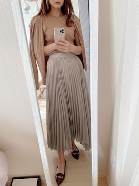 「アイテム（アンサンブル）」を使った、Miiさん（レディース・161cm）の秋コーディネート