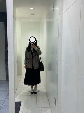 「チェック柄に恋してる」｜「アイテム（ライダースジャケット）」を使った、aaaaki512さん（レディース・158cm）の秋コーディネート