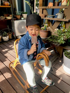 「SHAKA（シャカ）のアイテム」を使った、Rさん（キッズ・110cm）の春コーディネート
