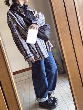 「NIKE(ナイキ)のアイテム(ショルダーバッグ)」を使った、aripon.さん(レディース・165cm)の冬コーディネート