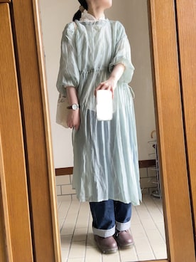 「SETUP7（セットアップセブン）のアイテム」を使った、aripon.さん（レディース・165cm）の夏コーディネート