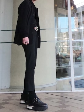 「ato（アトウ）のアイテム（ジャケット/アウター）」を使った、bassaさん（メンズ・175cm）の春コーディネート