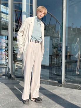 「chuclla（チュクラ）のアイテム（ジャケット/アウター）」を使った、bassaさん（メンズ・175cm）の春コーディネート