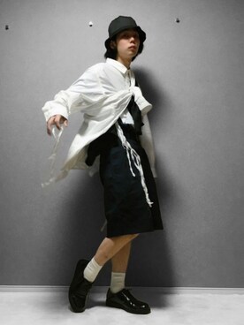 「RIPNDIP（リップンディップ）のアイテム（帽子）」を使った、raiki🧸さん（メンズ・173cm）の春コーディネート