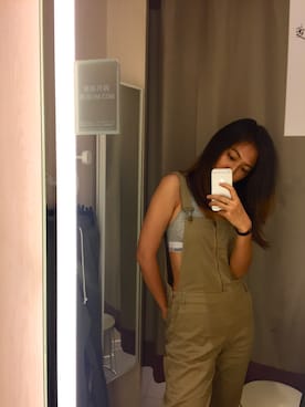 「アイテム（ブラジャー、グレー系）」を使った、clarabwxxさん（レディース・170cm）の冬コーディネート