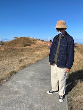 「コーデュロイキャップ」｜金の字さん（メンズ・175cm）の秋コーディネート