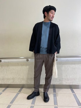 「Paraboot」｜「アイテム（その他アウター）」を使った、satoさん（メンズ・175cm）の春コーディネート