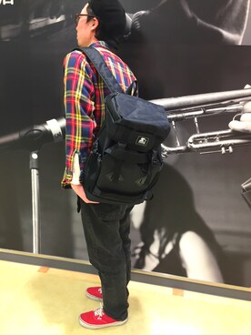 「STARTER BLACK LABEL(スターターブラックレーベル)のアイテム(バッグ)」を使った、RiNc長町さん(メンズ・175cm)の春コーディネート