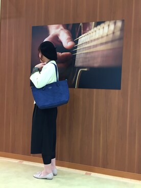「RAY CASSIN（レイカズン）のアイテム（スウェット）」を使った、RiNc長町さん（レディース・160cm）の春コーディネート