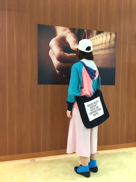 「アイテム（マウンテンパーカー、その他）」を使った、RiNc長町さん（レディース・160cm）の春コーディネート