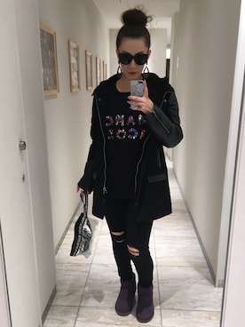 「MARC JACOBS（マークジェイコブス）のアイテム（スウェット）」を使った、A Oさん（レディース・162cm）の春コーディネート