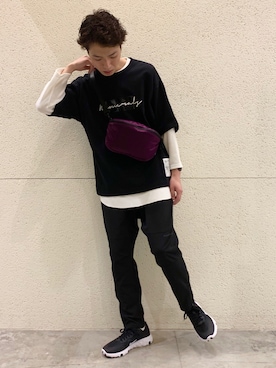 「NUMERALS（ヌメラルズ）のアイテム（パンツ）」を使った、中村/niko and ... mozoさん（メンズ・170cm）の春コーディネート